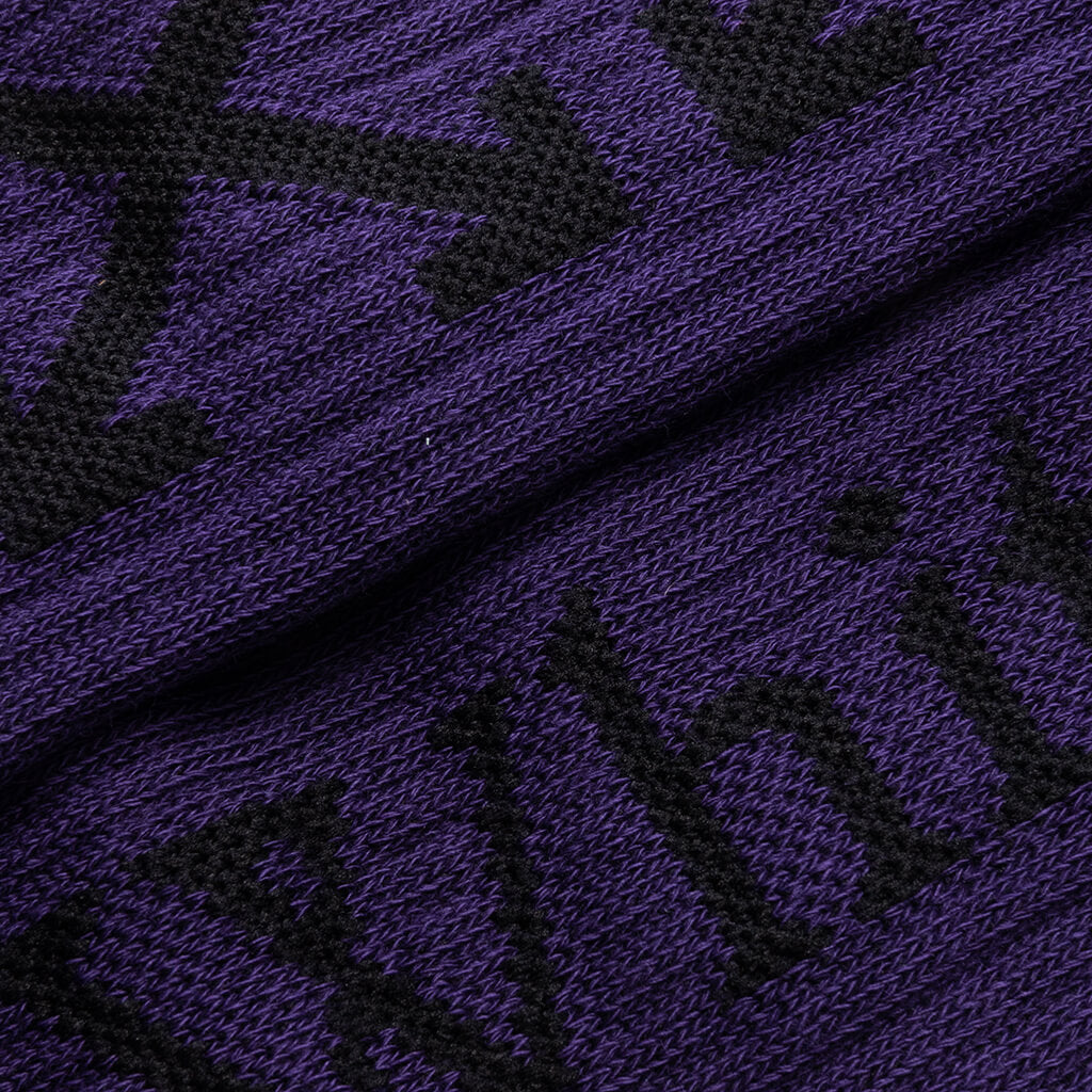 Arrow Bookish Medium Socks - Purple/Black, , large image number null