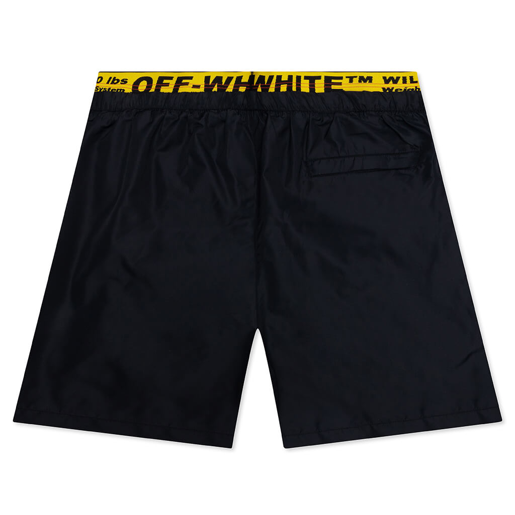 Classic Industrial Swimshorts - Black/Yellow