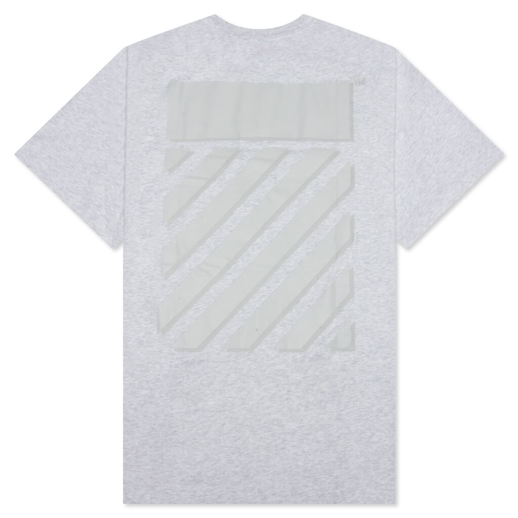 Diag Tab Over S/S Tee - Melange Grey