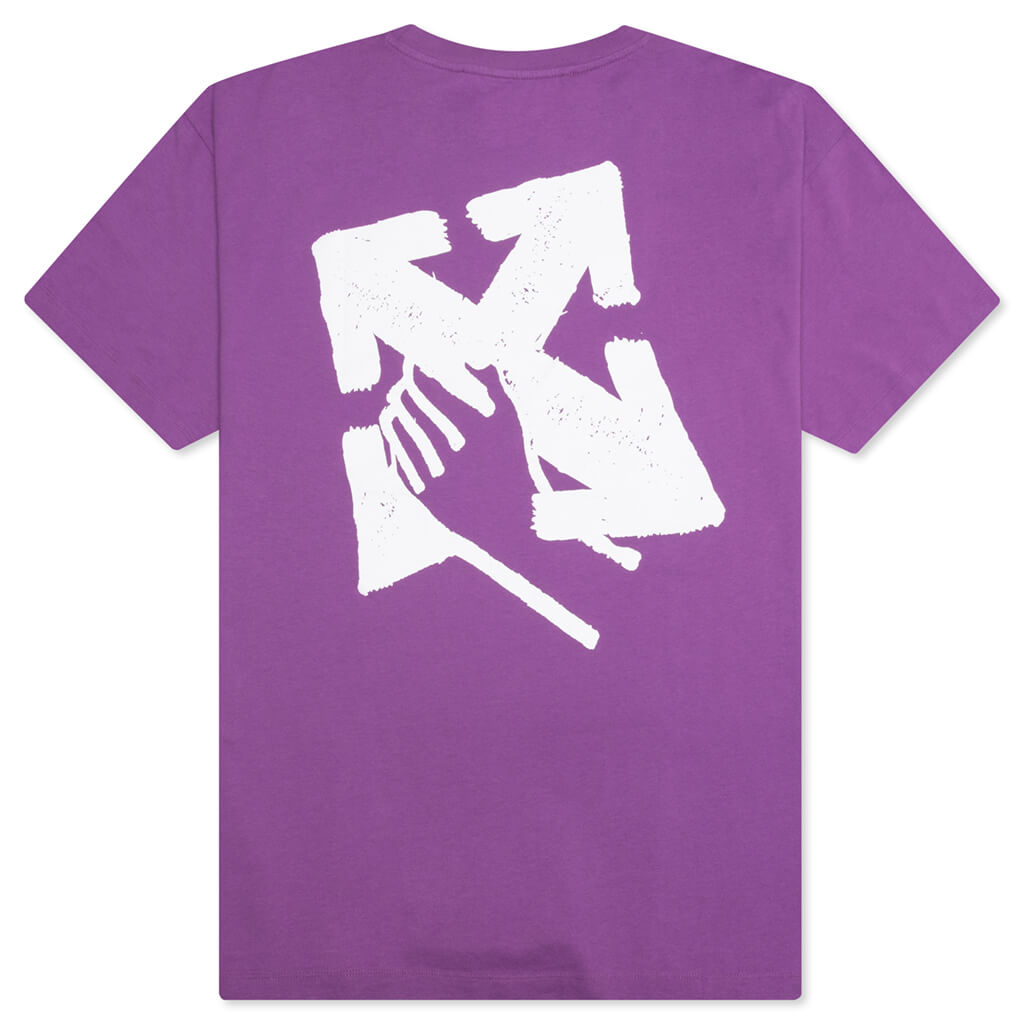 Hand Arrow Over S/S Tee - Orchid/White