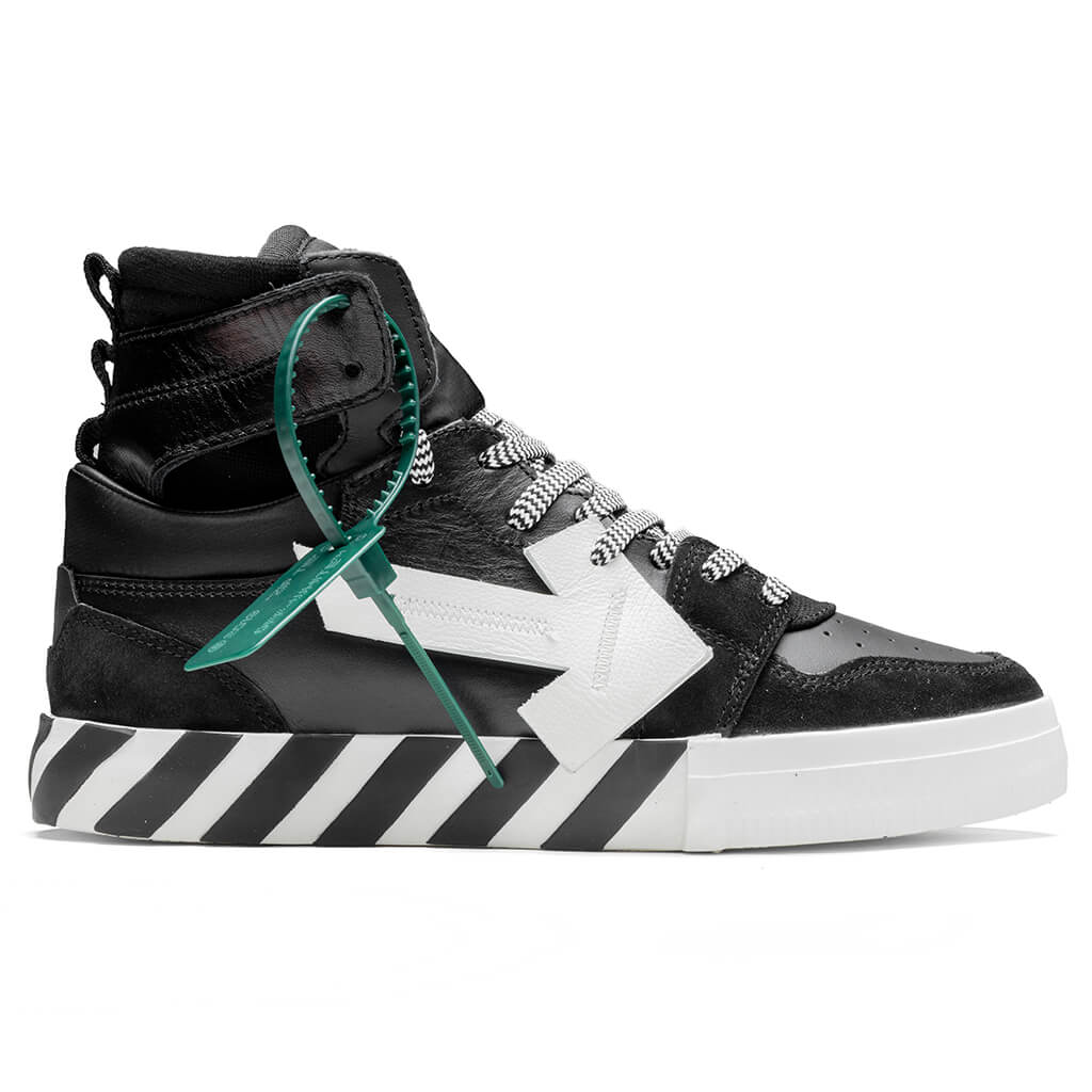 High Top Vulcanized Leather - Black/White