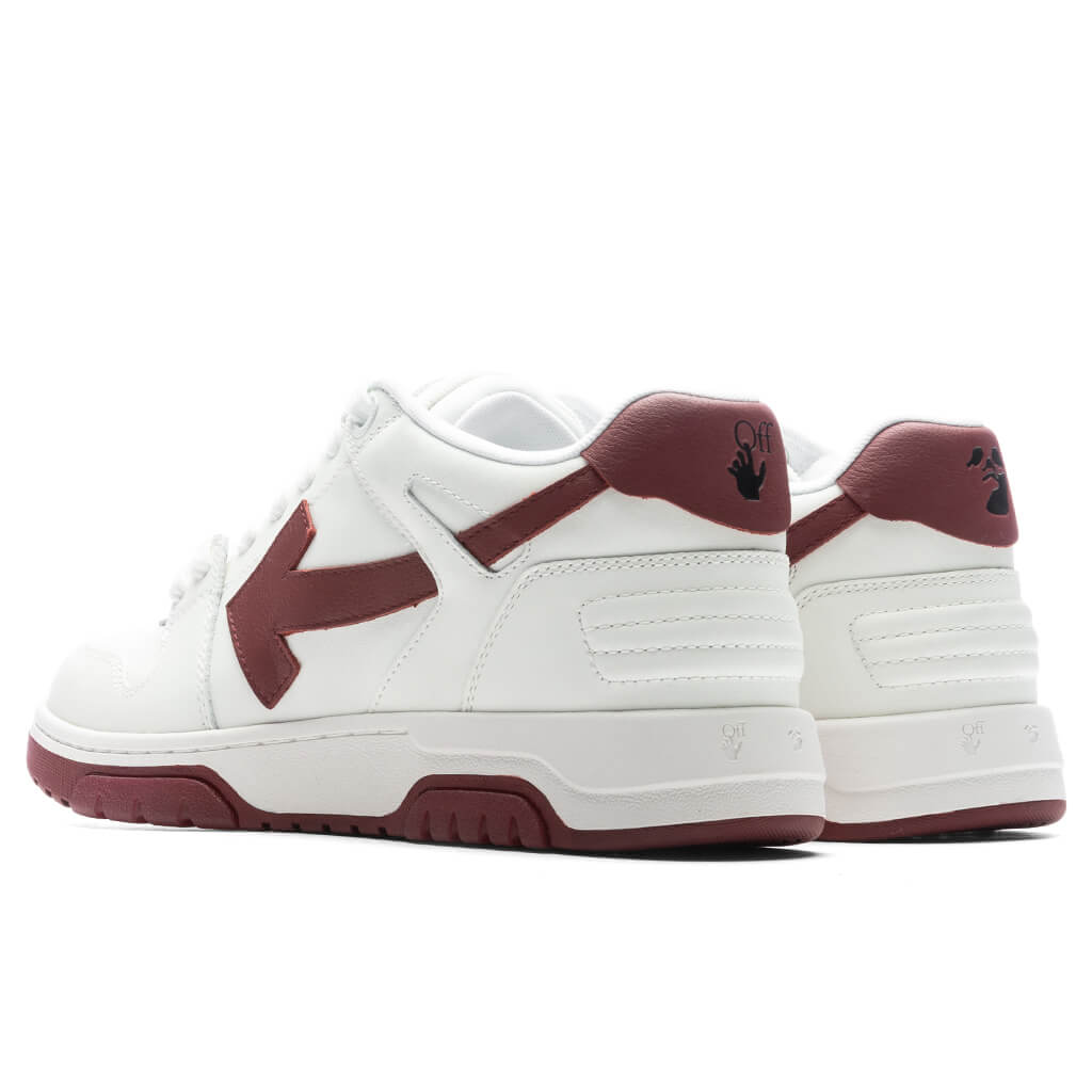 Out of Office Calf Leather - White/Burgundy, , large image number null