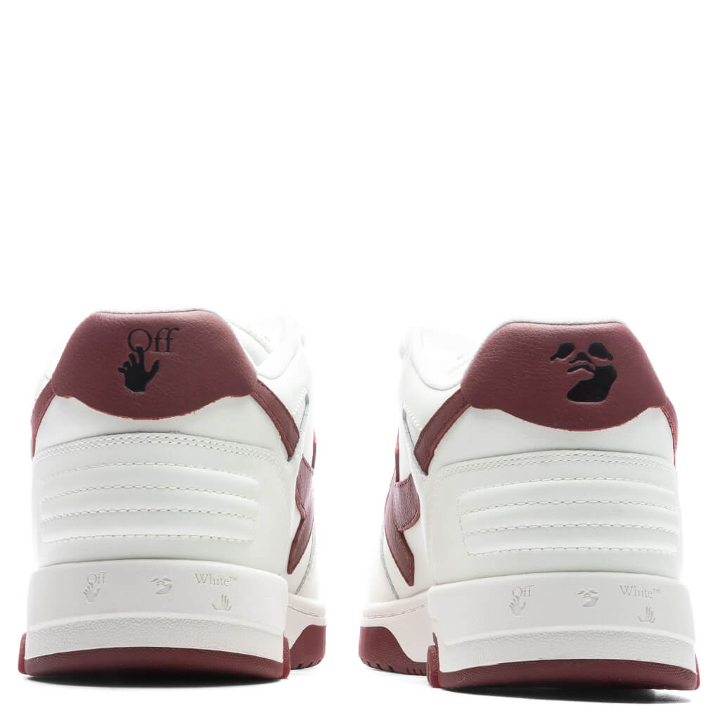 Out of Office Calf Leather - White/Burgundy, , large image number null