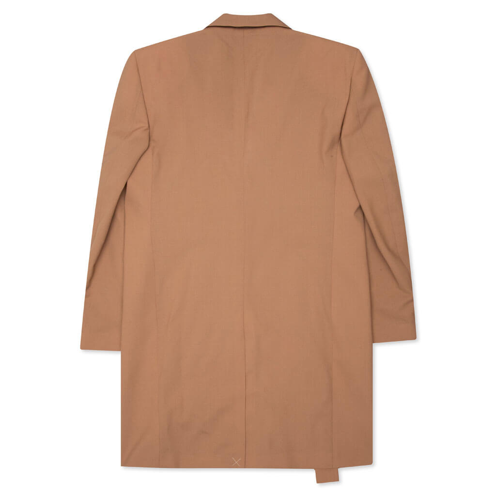 Relaxed Long Jacket - Camel/No Color