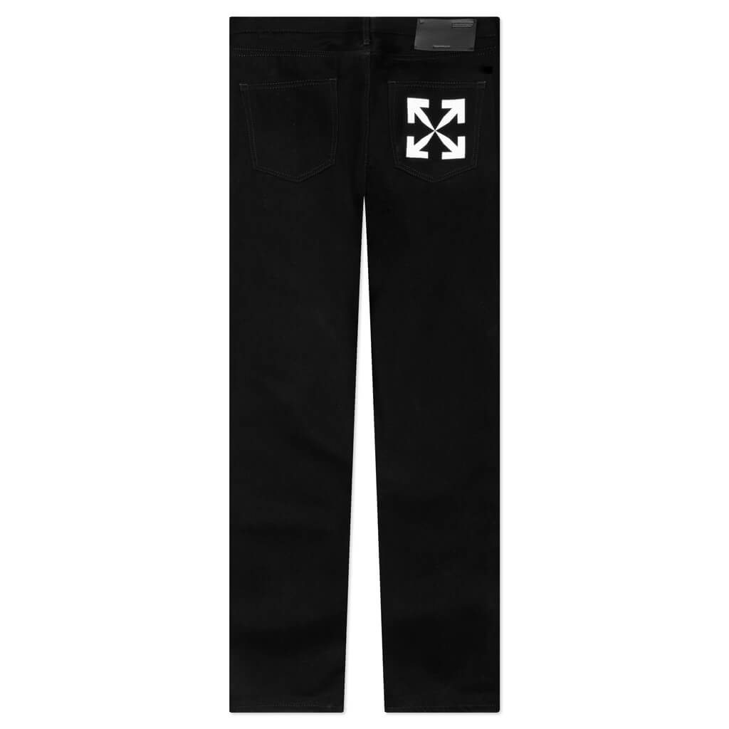 Single Arrow Slim Jeans - Black/White, , large image number null
