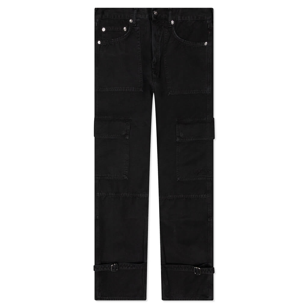 Wave Off Canvas Cargo Pant - Black/Black