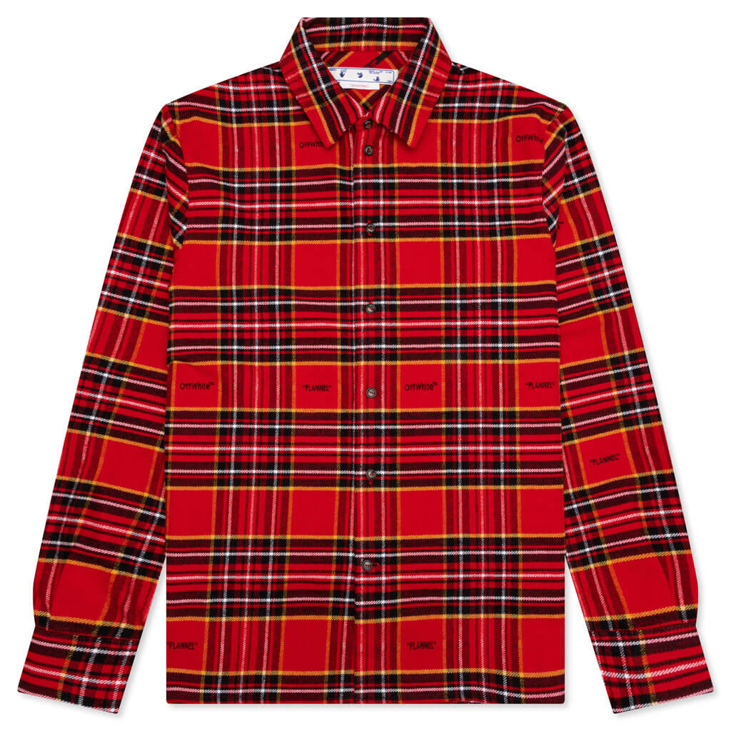 Flannel Skate Shirt - Red/Black