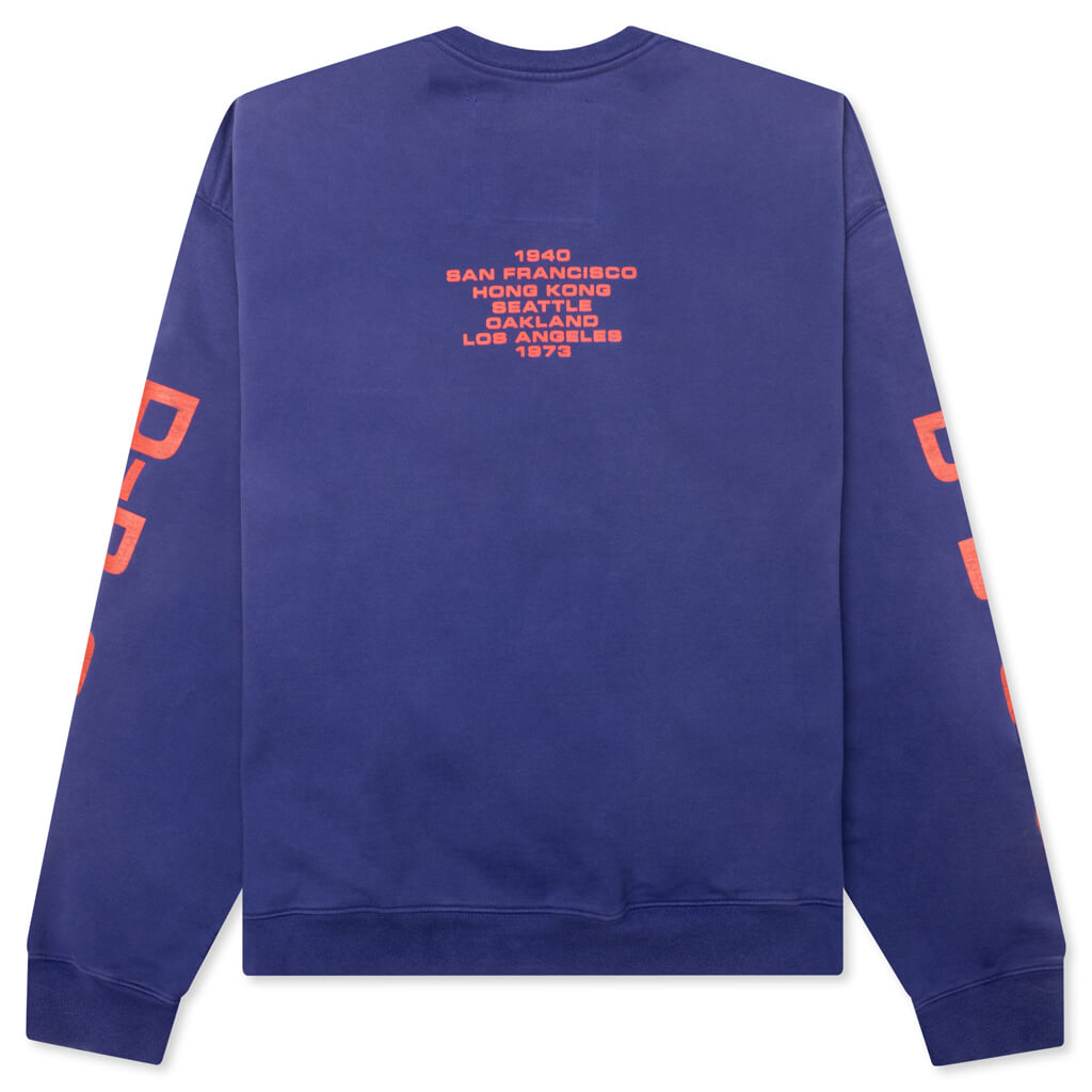 Origins Bleached Oversize Crew - Bleached Blue, , large image number null