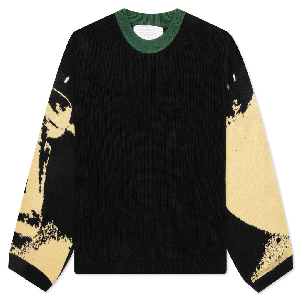 Ornaments Knit Sweater - Green/Black, , large image number null