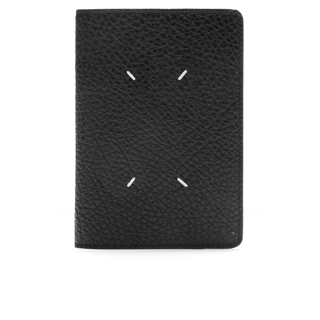 Four Stitches Passport Holder - Black