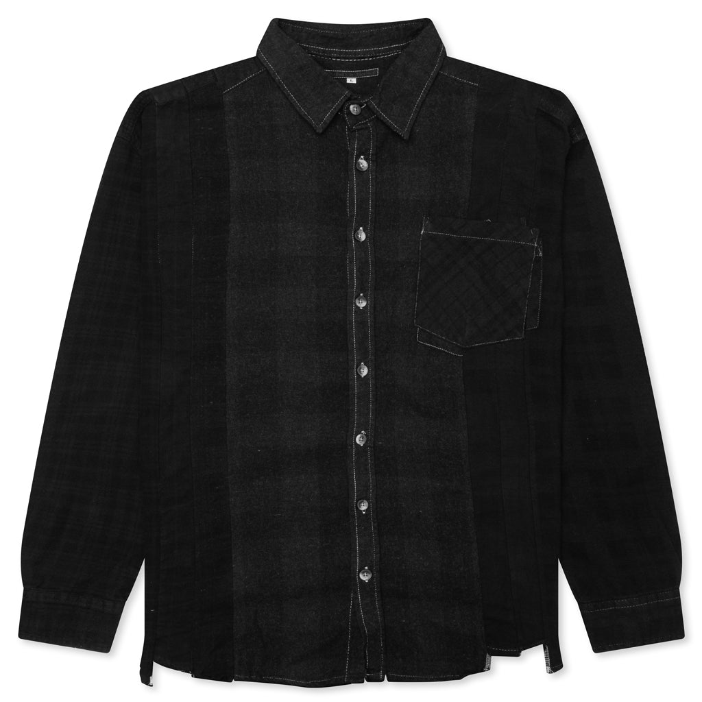 Over Dye 7 Cuts Shirt - Black, , large image number null
