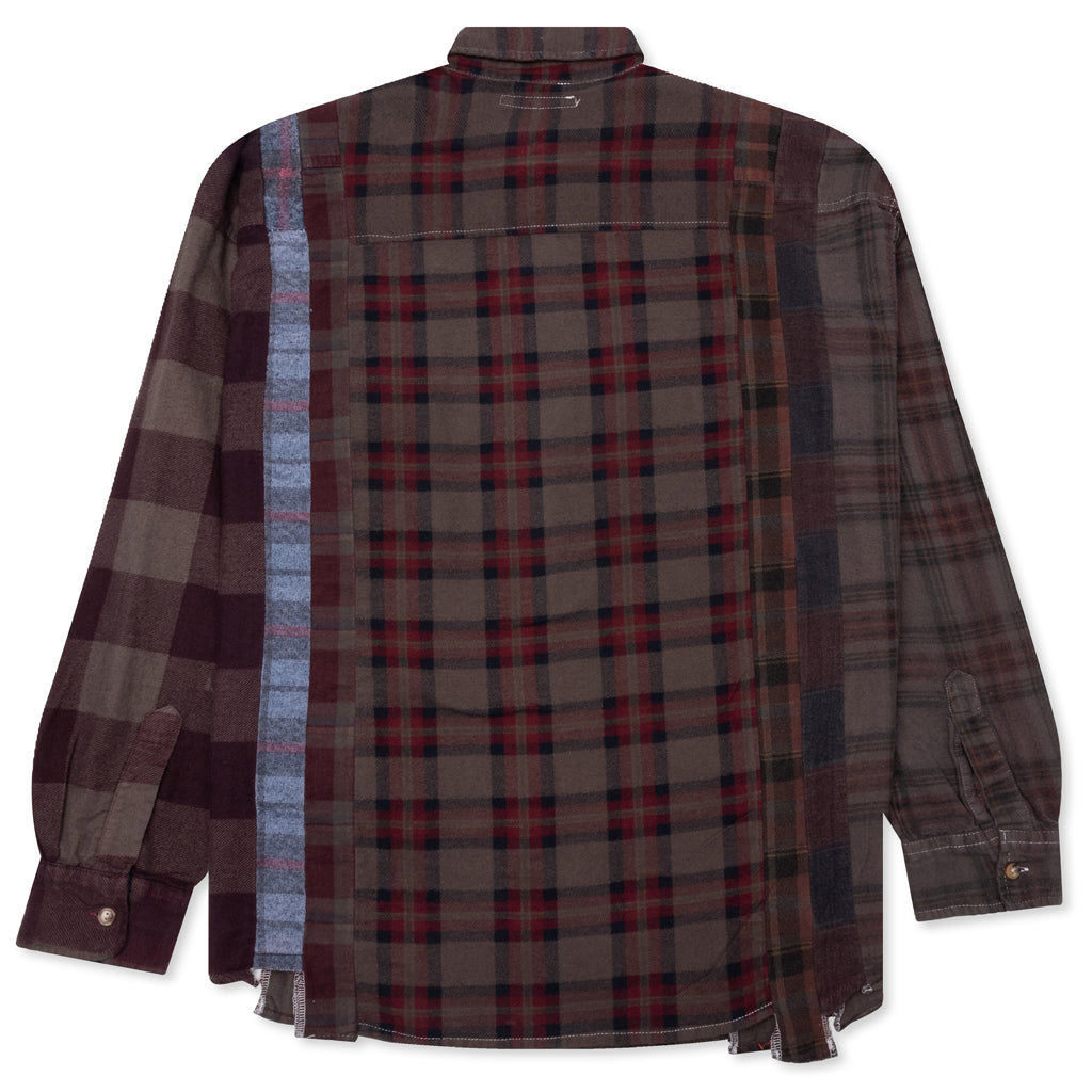 Over Dye 7 Cuts Shirt - Brown, , large image number null