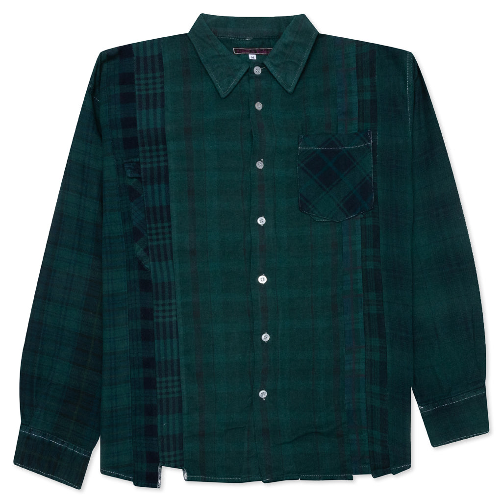 Over Dye 7 Cuts Shirt - Green, , large image number null
