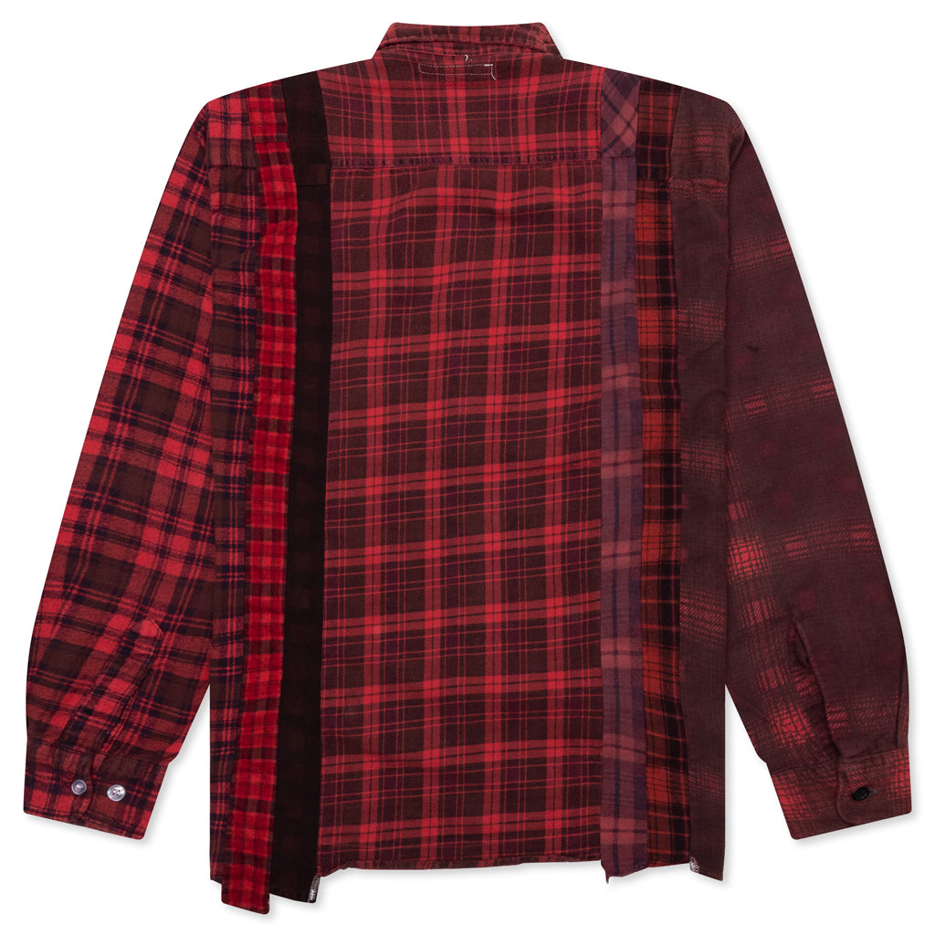 Over Dye 7 Cuts Shirt - Red