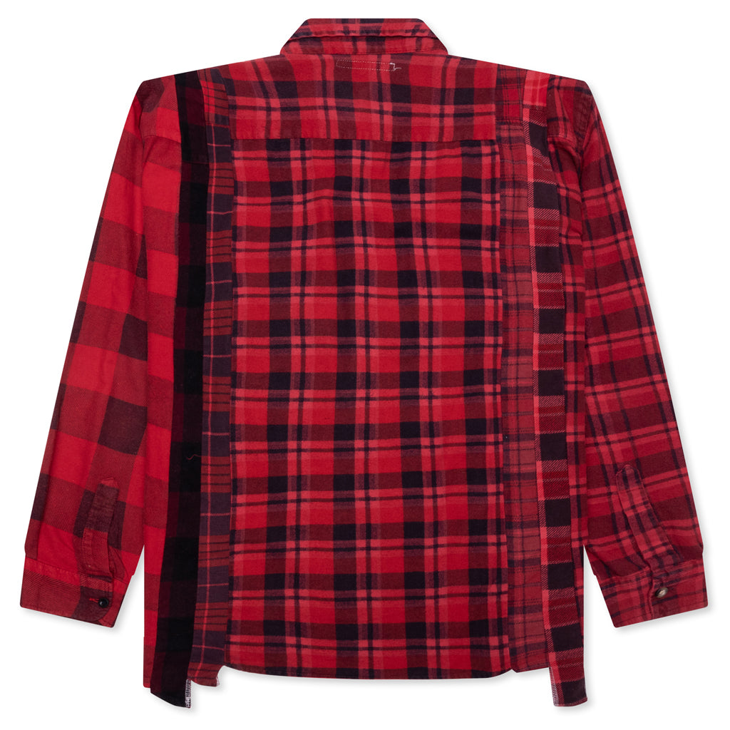 Over Dye 7 Cuts Shirt - Red