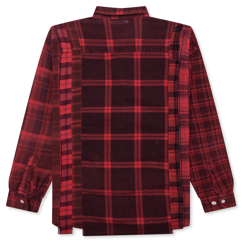 Over Dye 7 Cuts Shirt - Red