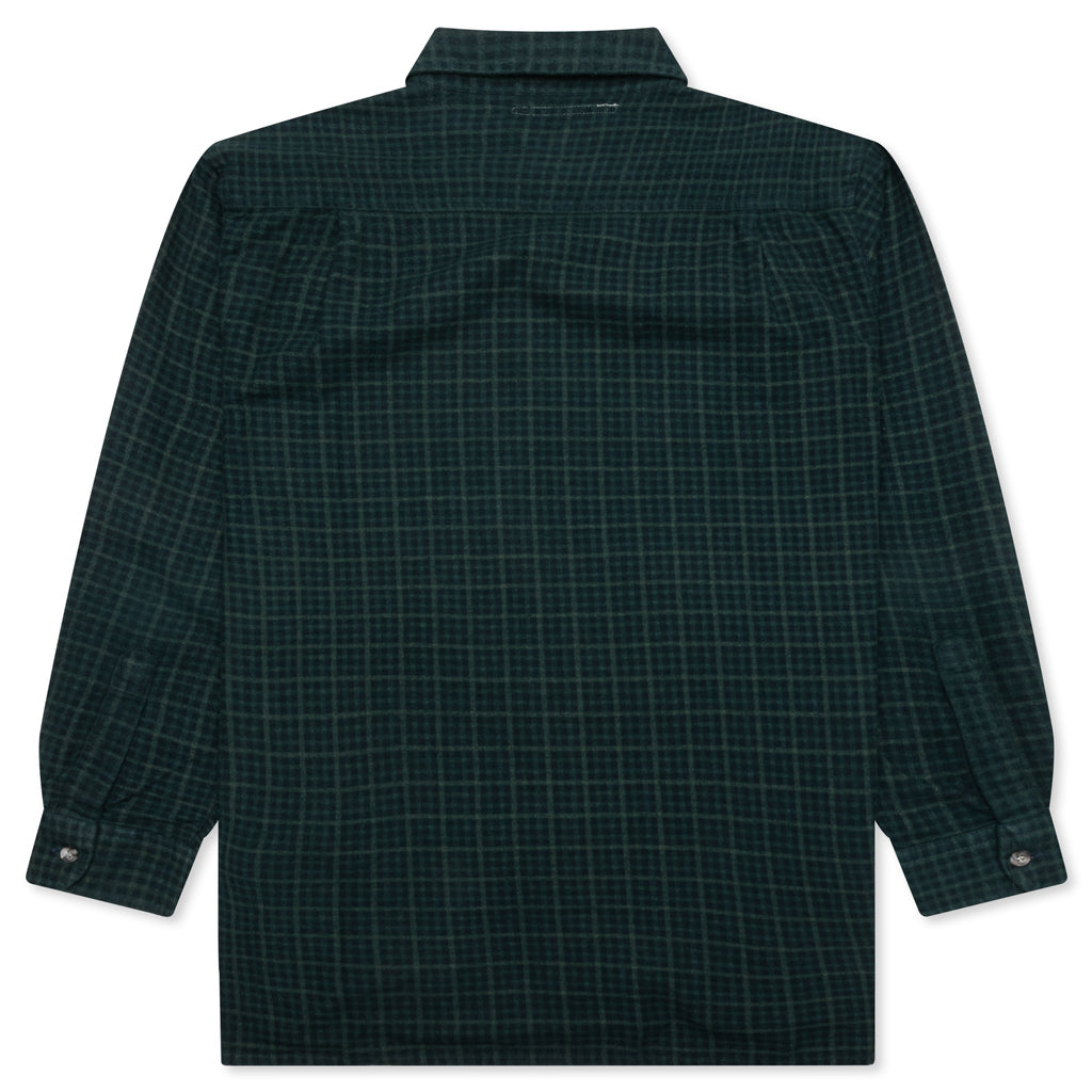 Over Dyed Ribbon Shirt - Green