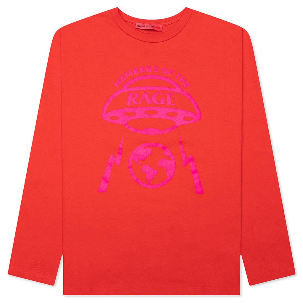 Oversized Planet L/S T-Shirt - Infrared, , large image number null