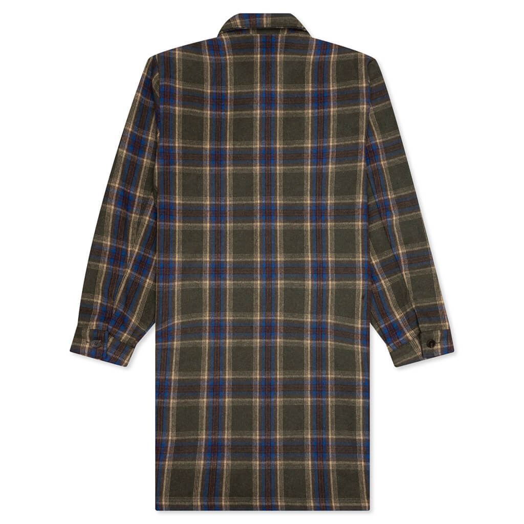 Soul Plaid Trench - Green
