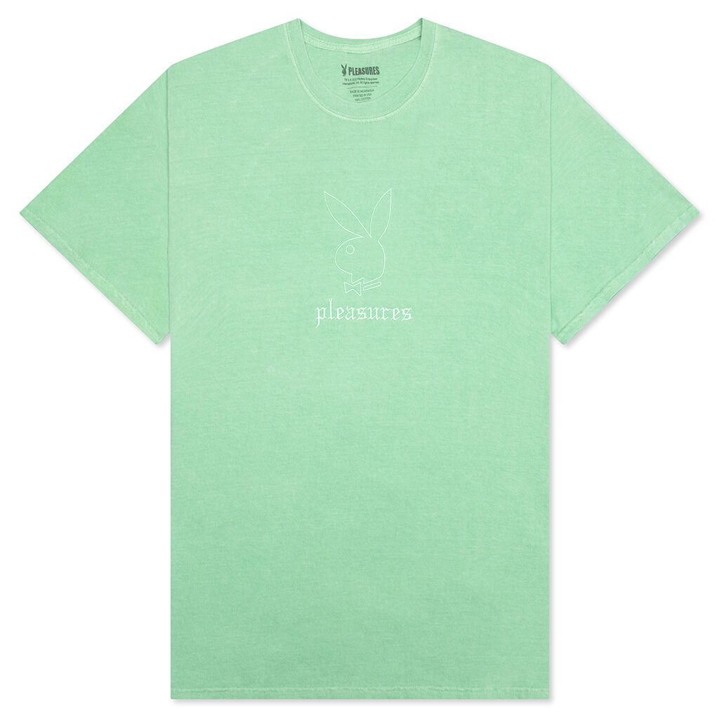 PLEASURES x Playboy Entertainment Pigment Dye T-Shirt - Green