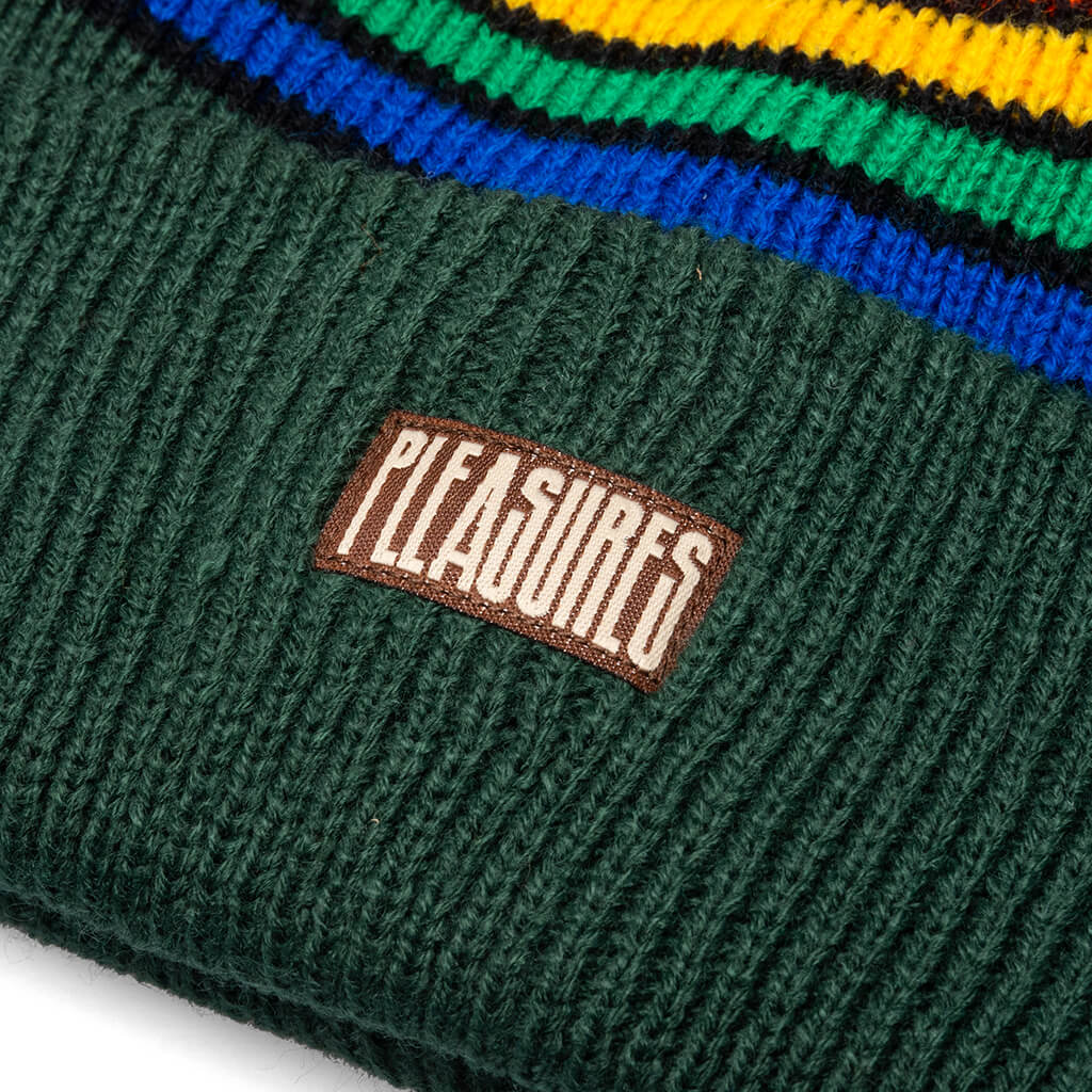 Island Striped Beanie - Green