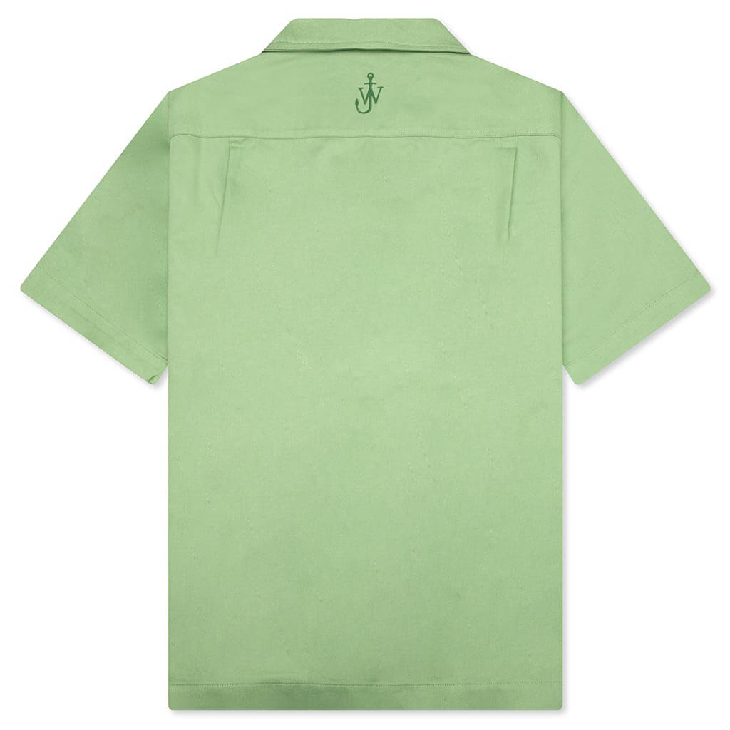 Pol Anglada Print Short Sleeve Shirt - Green
