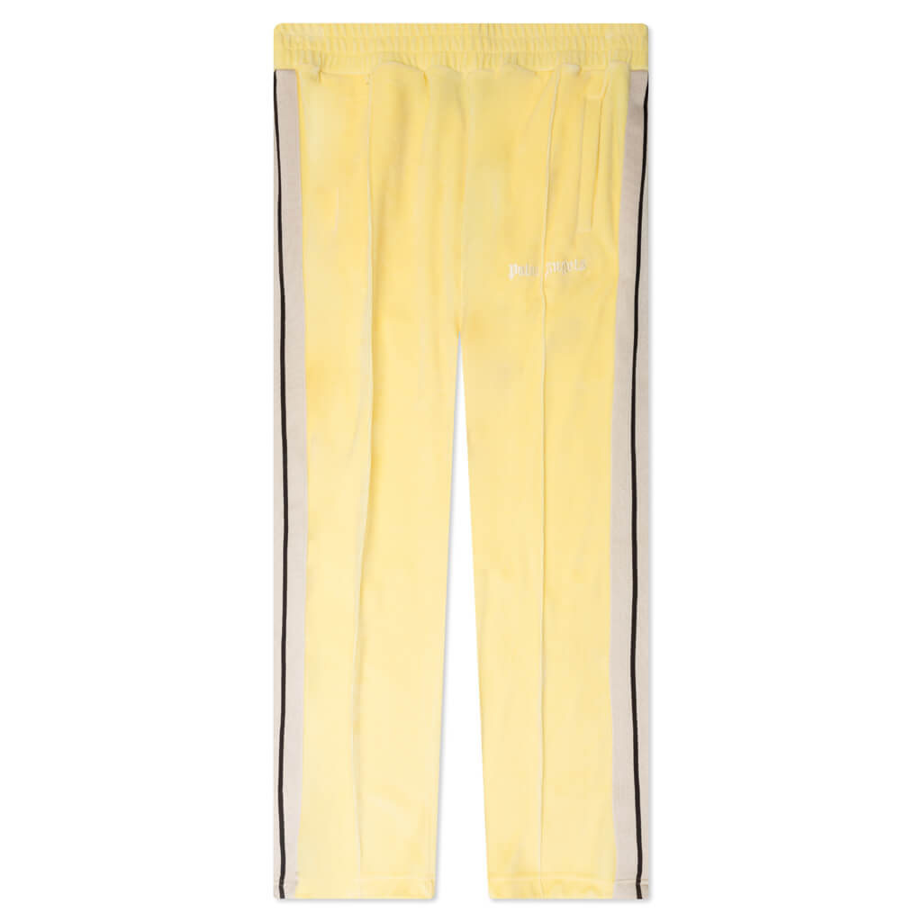 Chenille Loose Track Pants - Yellow/Off White, , large image number null