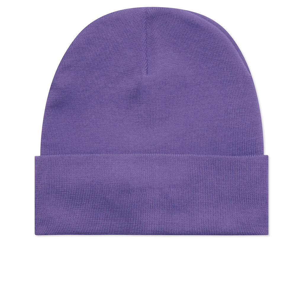 Classic Logo Beanie - Purple/White