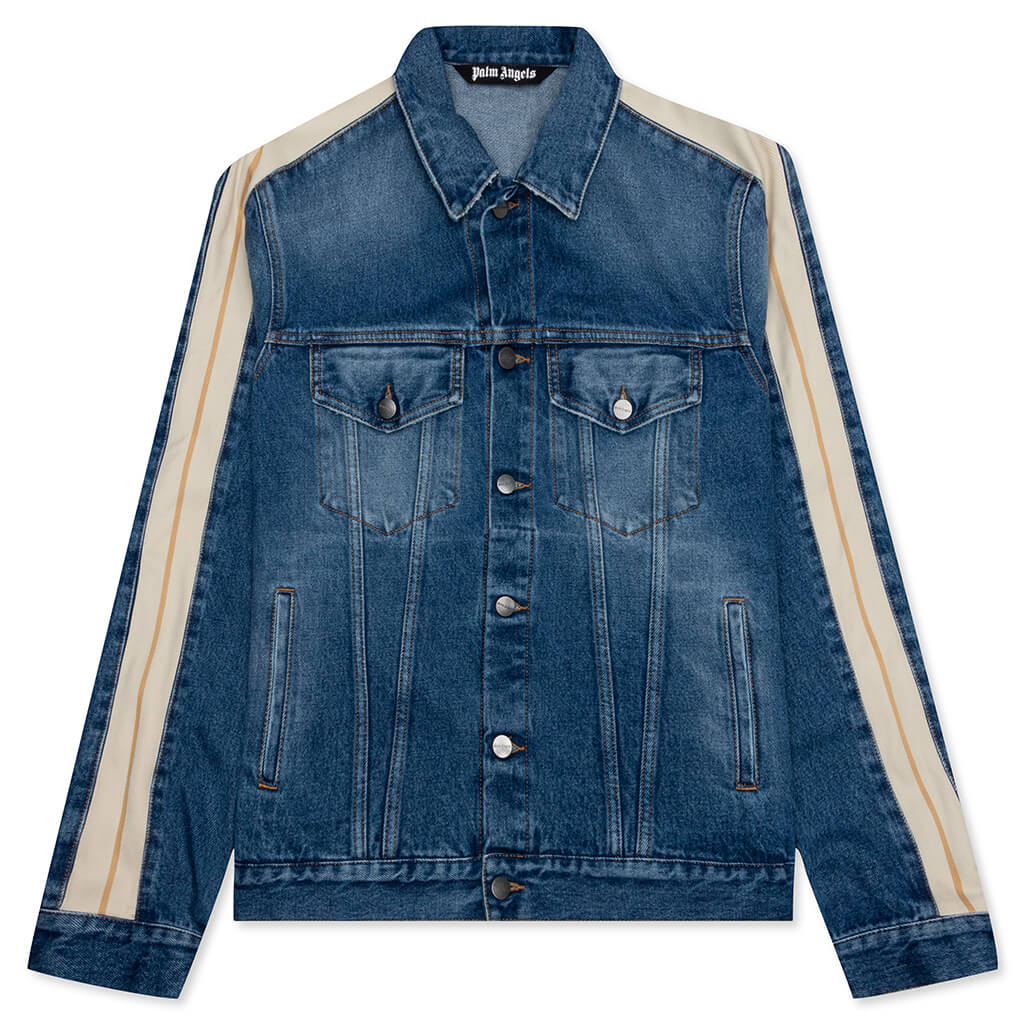 Indigo Track Denim Jacket - Light Blue, , large image number null