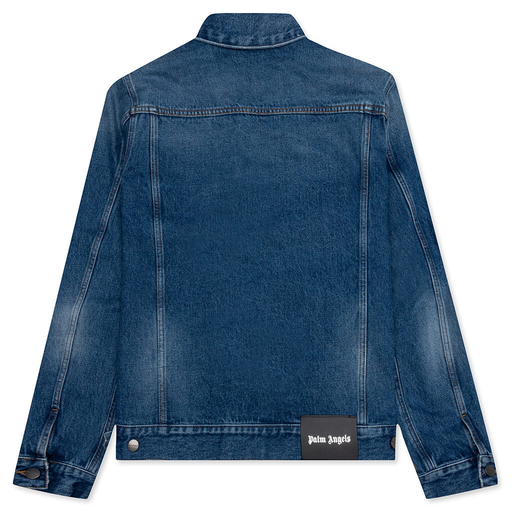 Indigo Track Denim Jacket - Light Blue, , large image number null