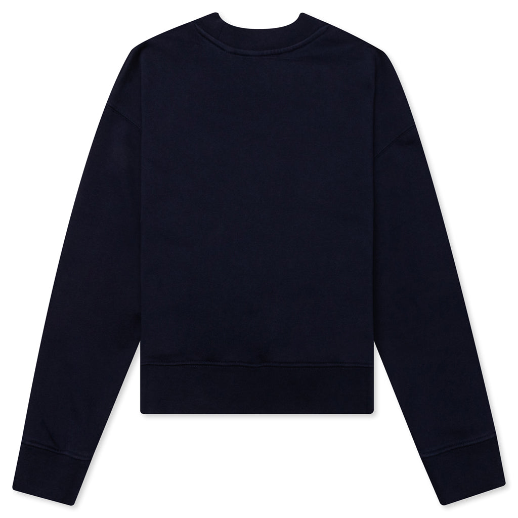 Kid's Classic Curved Logo Crewneck - Navy Blue, , large image number null