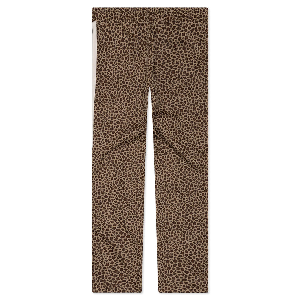 Leopard Jacquard Track Pants - Beige/Off White