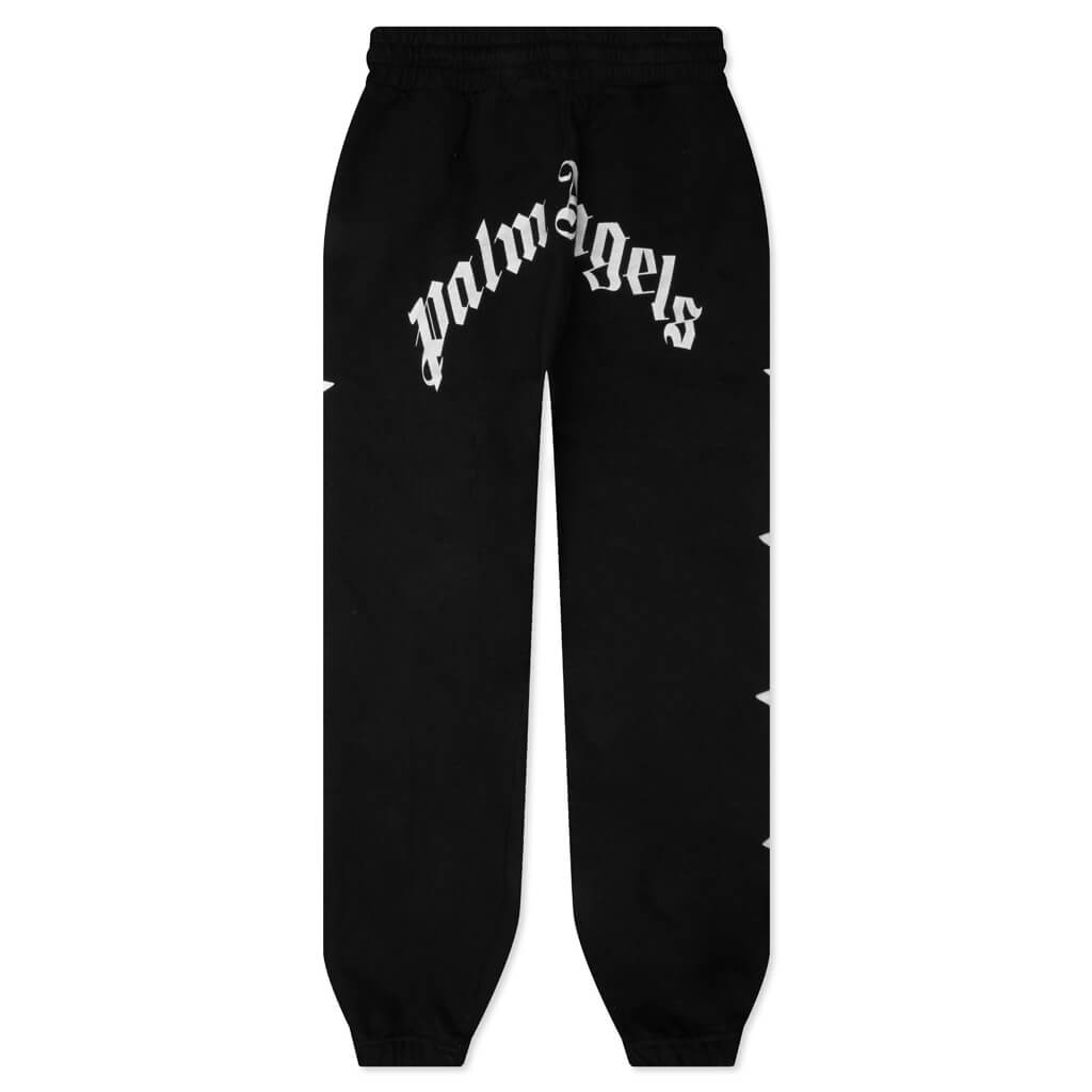 Patched Stars Vintage Sweatpants - Black/White