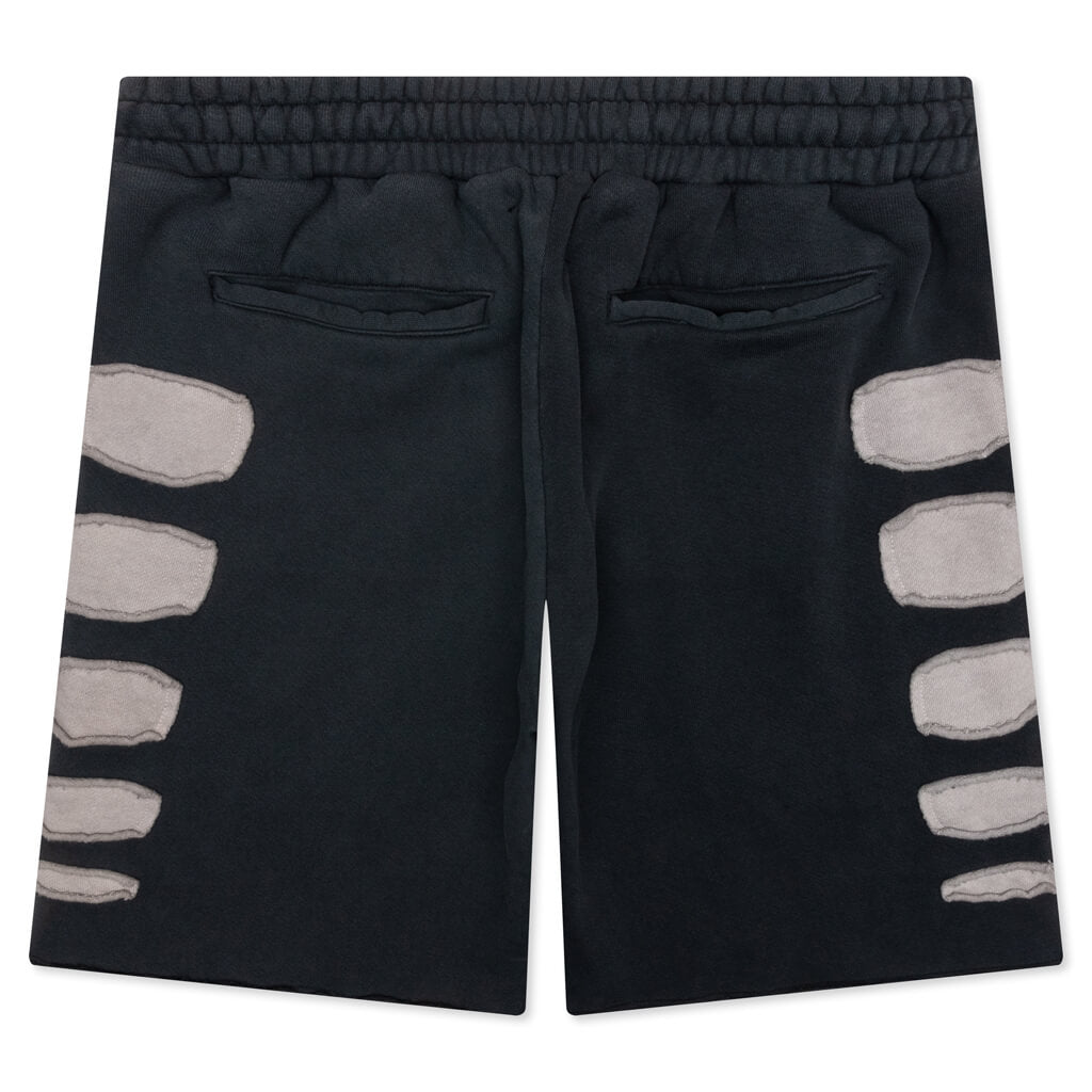 Patchwork Moto Short - Washed Black, , large image number null