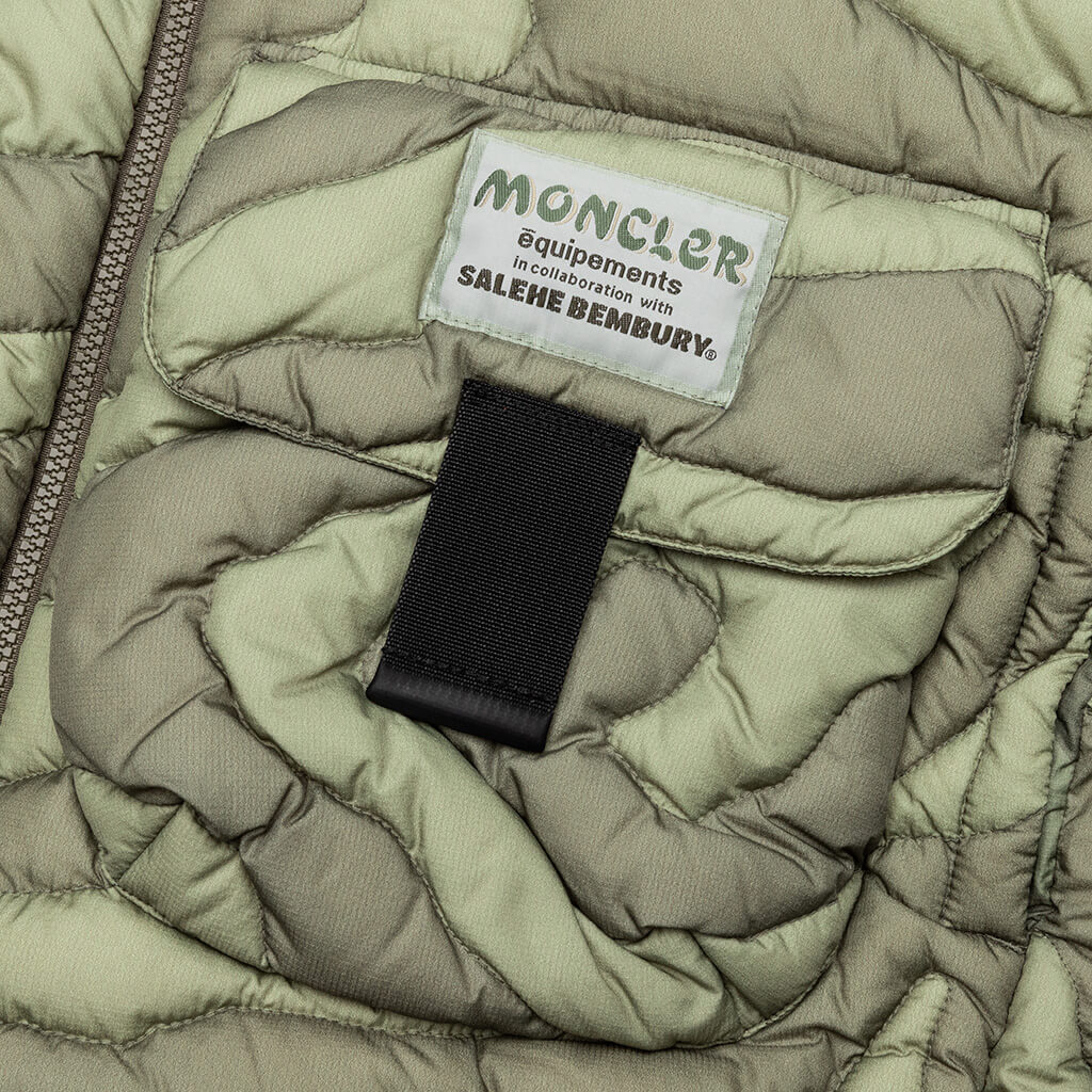 Moncler Genius x Salehe Bembury Peano Short Down Jacket - Dark Green, , large image number null