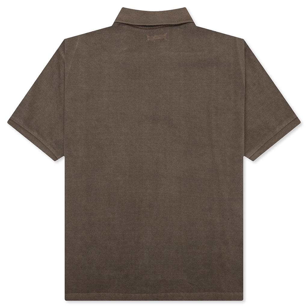 Pigment Dyed Pique Polo - Taupe, , large image number null