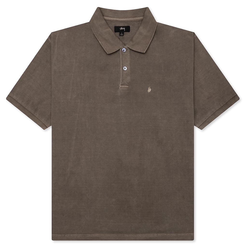 Pigment Dyed Pique Polo - Taupe