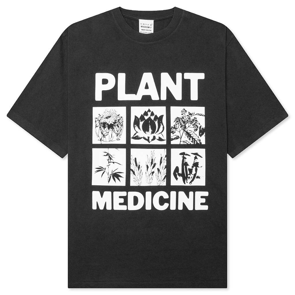 Plant Medicine Tee - Vintage Black