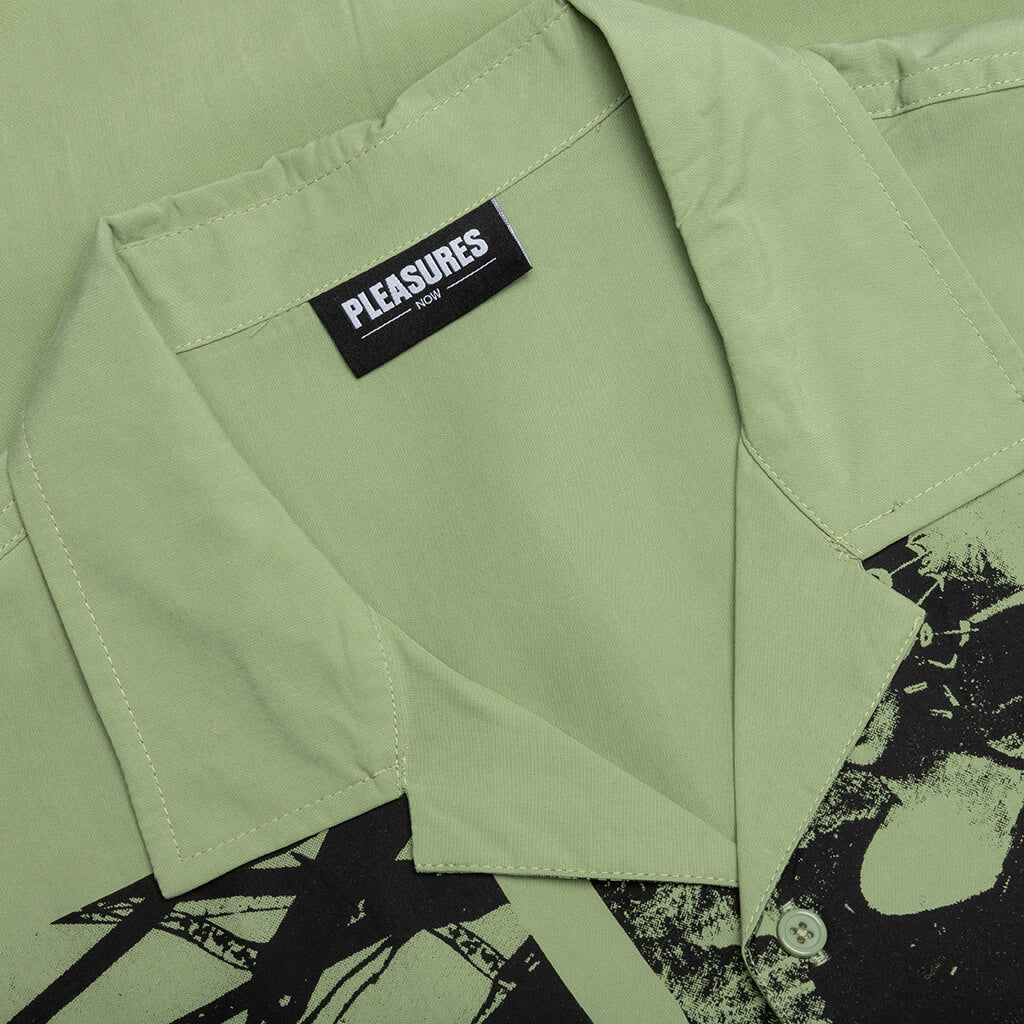 Choices Camp Collar Button Down - Green, , large image number null