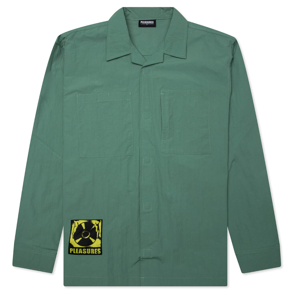 Stare Longsleeve Overshirt - Teal, , large image number null