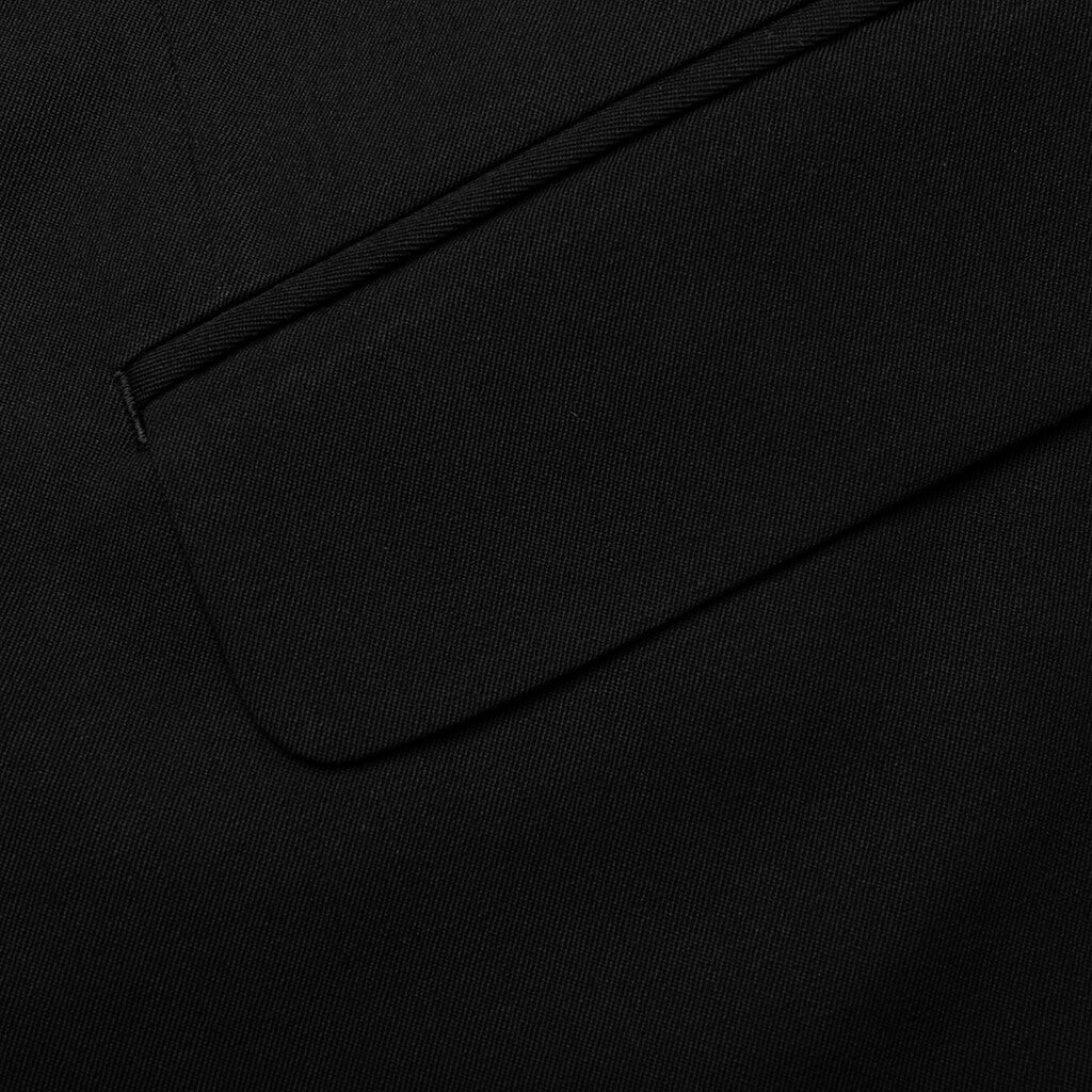 Plus Tailored Wool Blend Blazer - Black, , large image number null