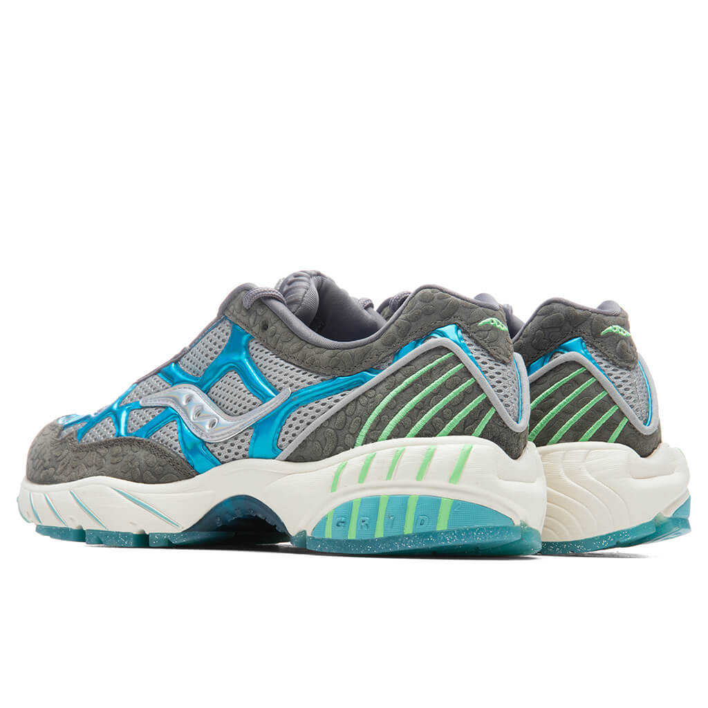 Saucony x FRESH RAGS Grid Web 'Manatee' - Grey/Blue, , large image number null