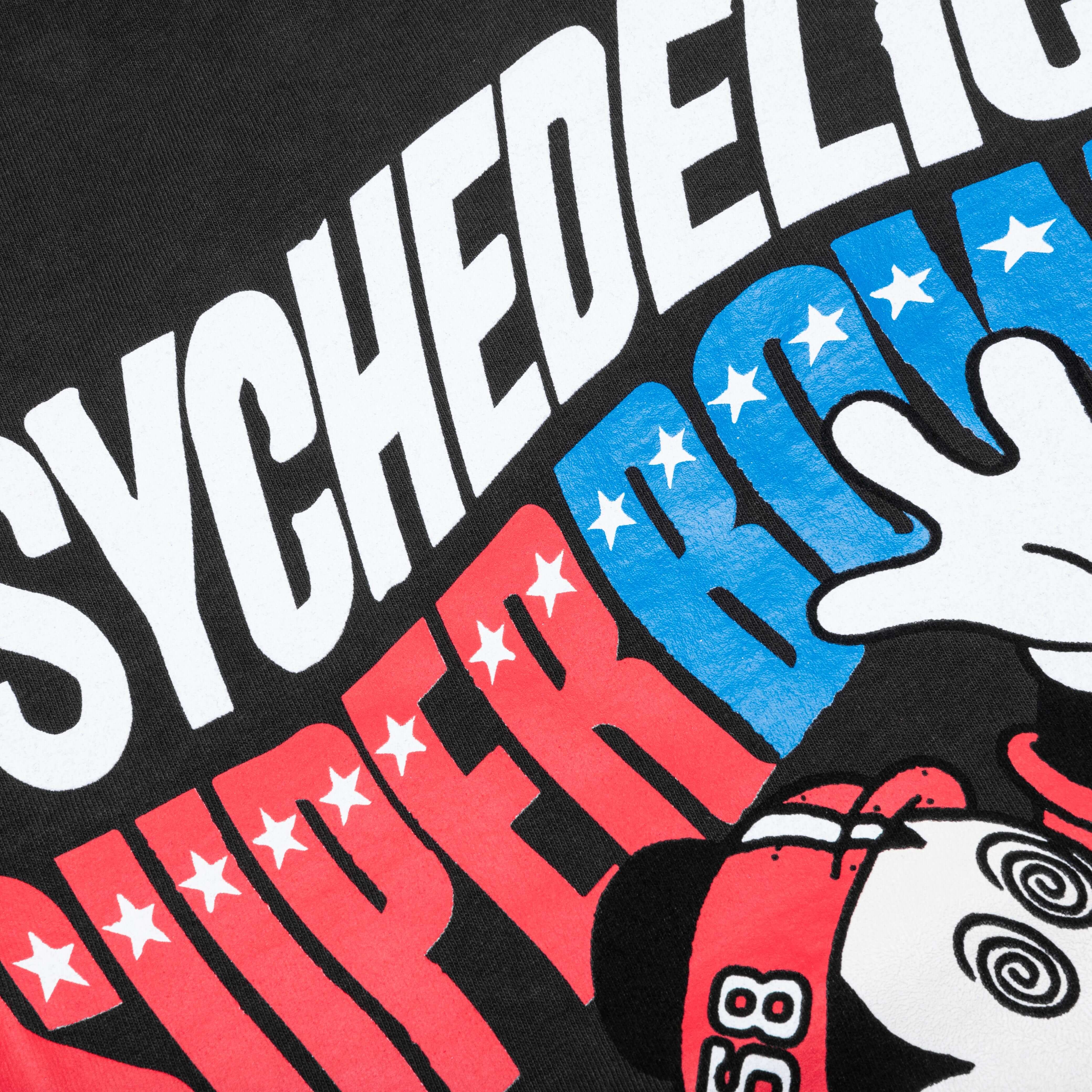 Feature x CRTFD Psychedelic Super Bowl T-Shirt - Black, , large image number null