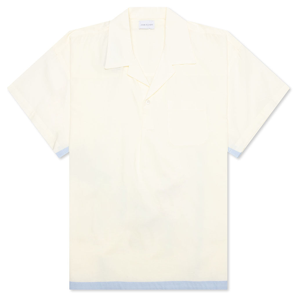 Pullover Camp Shirt - Salt/Light Blue