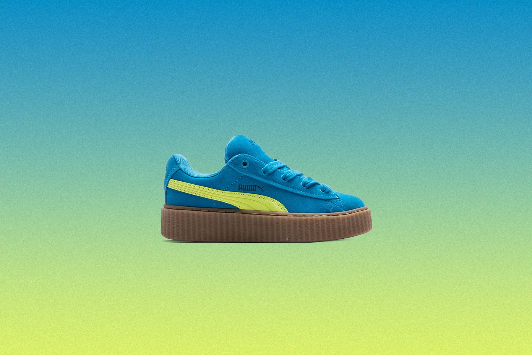 Puma x Fenty Creeper Phatty Little Kids' - Speed Blue/Lime Pow/Gum, , large image number null