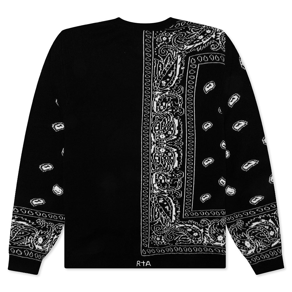 Creed Sweater - Black Paisley