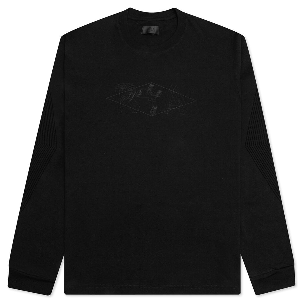 Lawrence Classic L/S T-Shirt - Black/3D Logo
