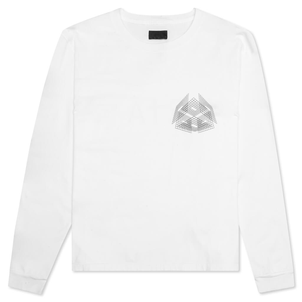 Lawrence Classic L/S T-Shirt - White Update Logo