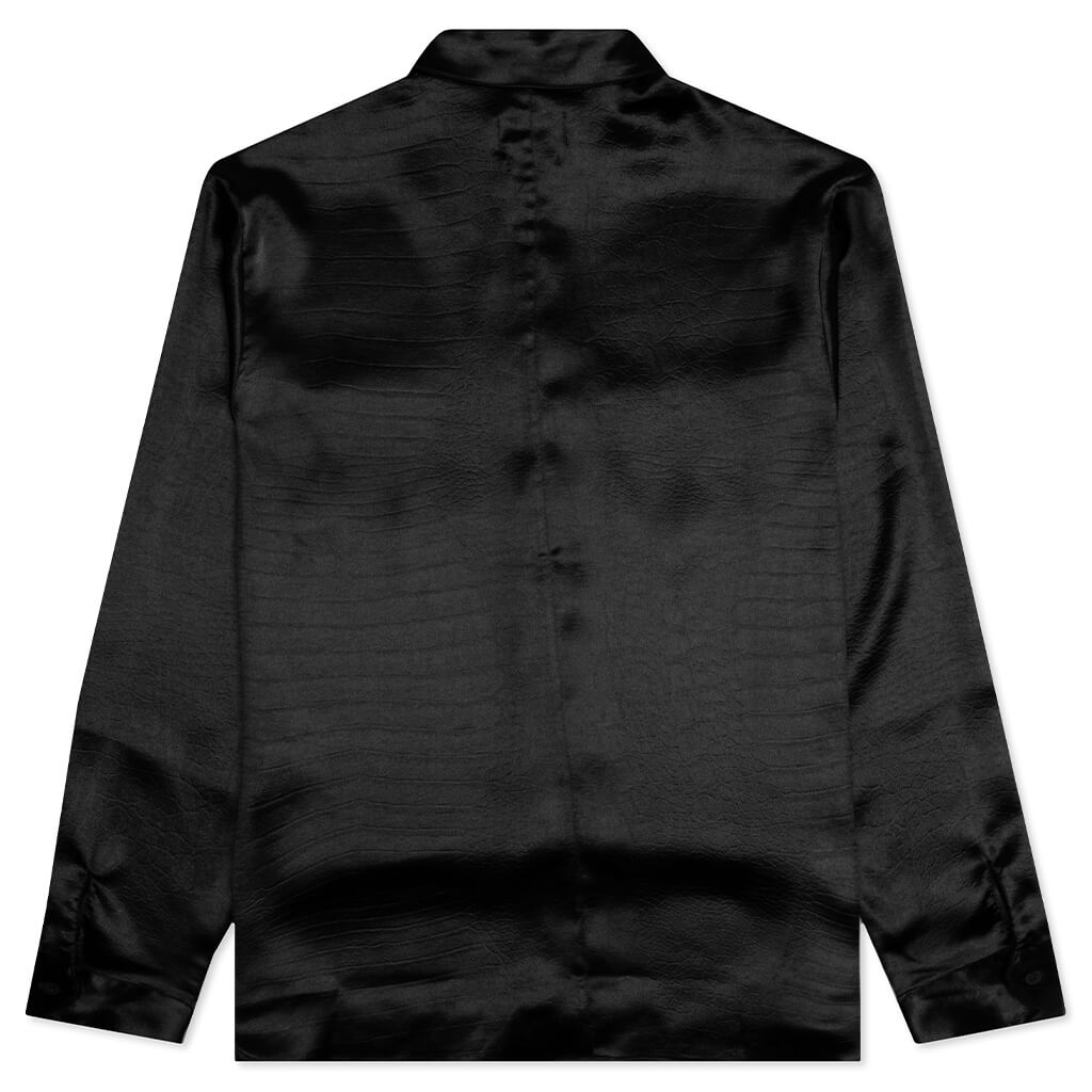 Malcom Shirt - Black Crocodile, , large image number null
