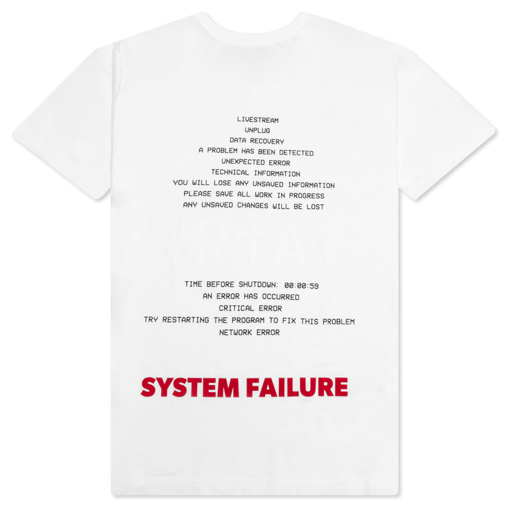 Pablo S/S T-Shirt - White/System Failure